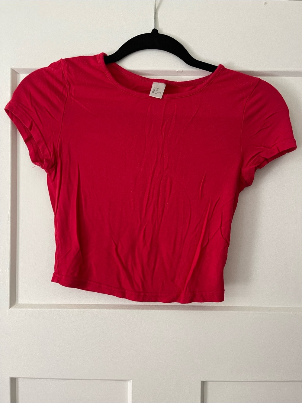 Source Unknown Red Crewneck Crop Top
